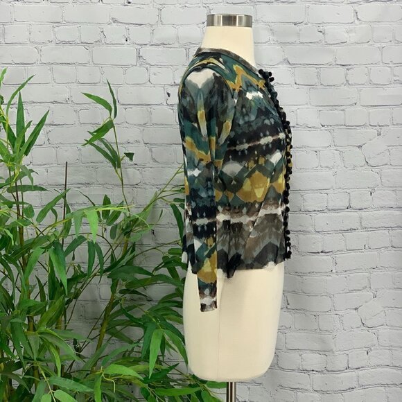 Petite Poise Button Up Sheer Sweater - Picture 2 of 6